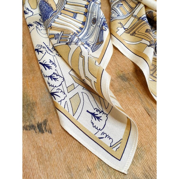 Inoui Editions šilko ir modalo skara ROME BEIGE